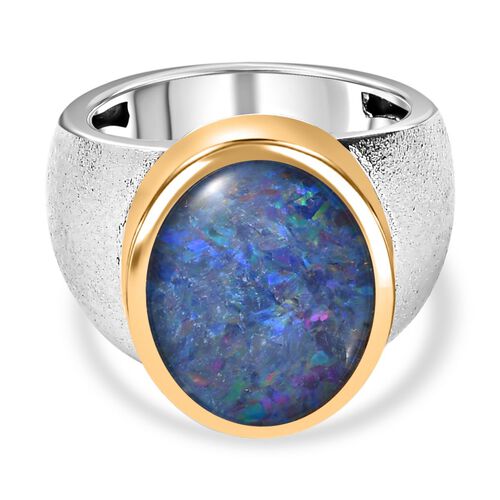 Boulder Opal Triplett Ring - 4,78 ct. image number 0