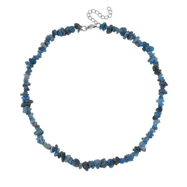 Neon Apatit Halskette, flexibel, Reiner Edelstahl ca. 160.00 ct image number 3