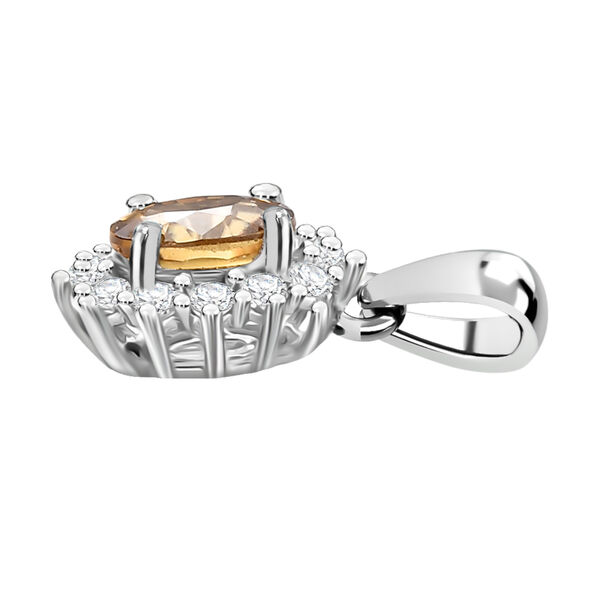 D'Joy gelber und weißer Zirkon Anhänger - 1,04 ct. image number 3