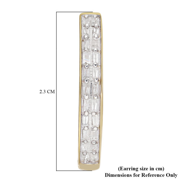 Diamant-Creolen in Silber image number 5