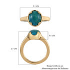 Opalina Solitär-Ring, 925 Silber vergoldet  ca. 2,11 ct image number 6