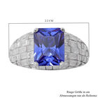 LUSTRO STELLA - blauer und weißer Zirkonia-Ring in Silber, 6,57 ct. image number 4