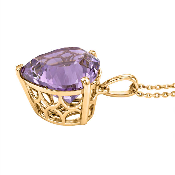 D'Joy AA Rose De France Amethyst Anh&auml;nger mit 50cm Kette - 9,60 ct. image number 3
