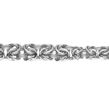 Liebesknoten byzantinische Halskette in Silber