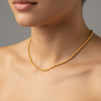 965 Gelbgold Erbskette ca. 50 cm ca. 7,60g