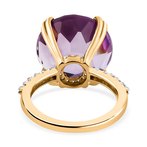 Rose De France Amethyst und Zirkon Ring- 15,65 ct. image number 6