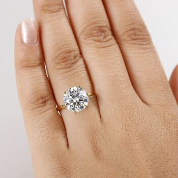 Moissanit Ring - 5,21 ct.