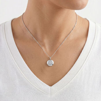 LUXURIANT DIAMOND - Lab Grown Diamant SI-GH SGL zertifiziert Schmuckset ca. 50 cm 925 Silber Rhodiniert ca. 1,00 ct.