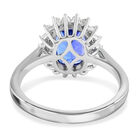 RHAPSODY AAAA Tansanit und VS EF Diamant Halo Ring- 2.60 ct. image number 4