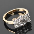 ILIANA Premium zertifizierter SI GH Diamant-Boot-Ring in 750 Gelbgold- 1 ct. image number 1