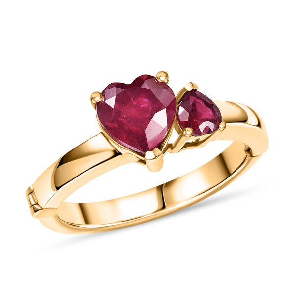 D'Joy afrikanischer Rubin Ring - 2 ct. image number 3