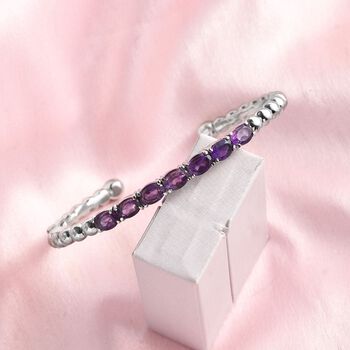 Afrikanischer Amethyst-Armreif, 19 cm - 5,52 ct.
