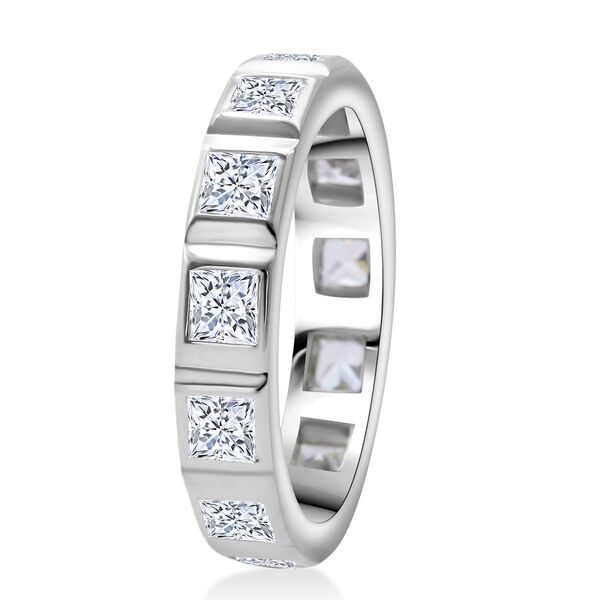 Lustro Stella Weißer Zirkonia Ring 925 Silber rhodiniert (Größe 17.00) image number 4