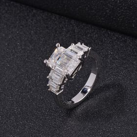 Moissanit Ring - 3,48 ct.