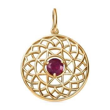 Afrikanischer Rubin Anh&auml;nger, ca. 0.86 ct.