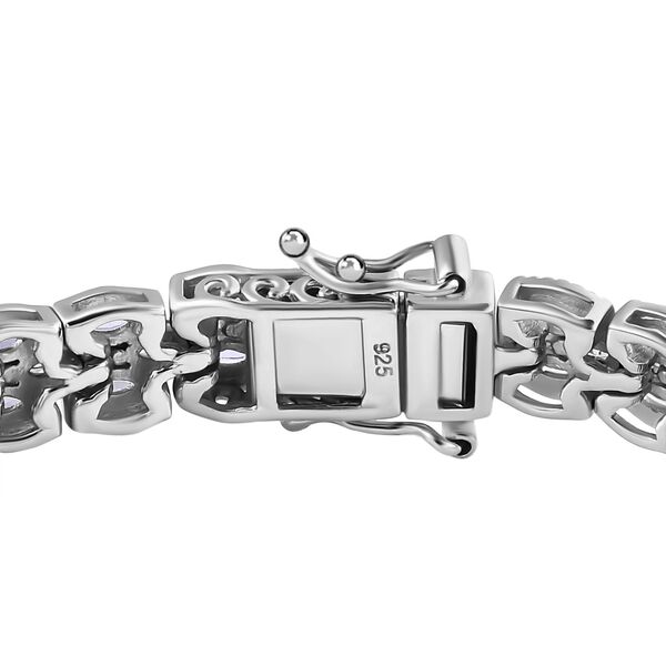 Tansanit Armband, ca. 19 cm, 925 Silber platiniert, ca. 9.01 ct image number 3