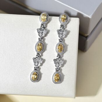 Citrin Ohrringe - 2,91 ct.