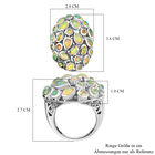 Natürlicher, äthiopischer Welo Opal-Ring, 925 Silber platiniert  3,88 Carat ca. 3,96 ct image number 6