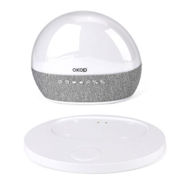 "KP-818 Audio equipment Features: Bluetooth, LED ambient lighting, 24 groups of white noise, light wake-up, sunset 30/60/90, clock, alarm clock, FM, USB, TF Wireless charging: 15W Playing time: 3-6 h Charging time: 2-3 hours Transmission range: 10 meters image number 6