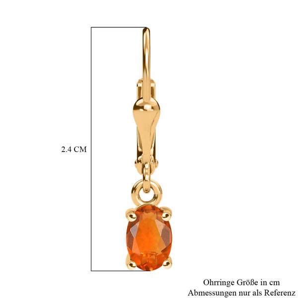 AAA Blaze-Feueropal Ohrringe - 0,60 ct. image number 6