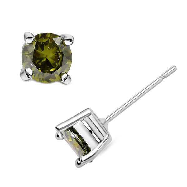 Peridot Zirkonia-Ohrstecker mit Armband, reines Messing ca. 41,00 ct image number 6