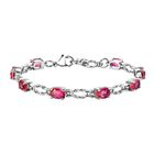 Sunset Quarz Triplette Armband ca. 19 cm Edelstahl ca. 7,23 ct.