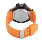 GENOA - Multifunktionsuhr mit LED und Japanischem Uhrwerk, TPU-Armband,  LED-Anzeige und Wasserdicht, Orange und Schwarz image number 5