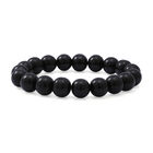 Schwarzes Onyx Armband ca. 19 cm lange 925 Silber ca. 119.00 ct