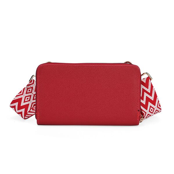 Modische 
Sling-Crossbody-Tasche mit RFID-Schutz, 19 x 12 x 7 cm, Rot image number 7