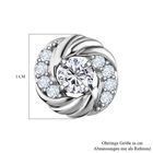 Moissanit Ohrstecker, 925 Silber platiniert ca. 0.63 ct image number 5