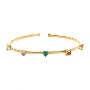 Multi-Edelstein-Armreif, 19cm - 1,76 ct.