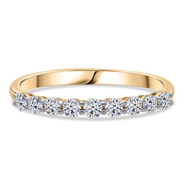 LUXURIANT DIAMOND - Lab Grown Diamant SI-GH SGL zertifiziert Ring 375 Gold (Gr&ouml;&szlig;e 19.00) ca. 0.50 ct