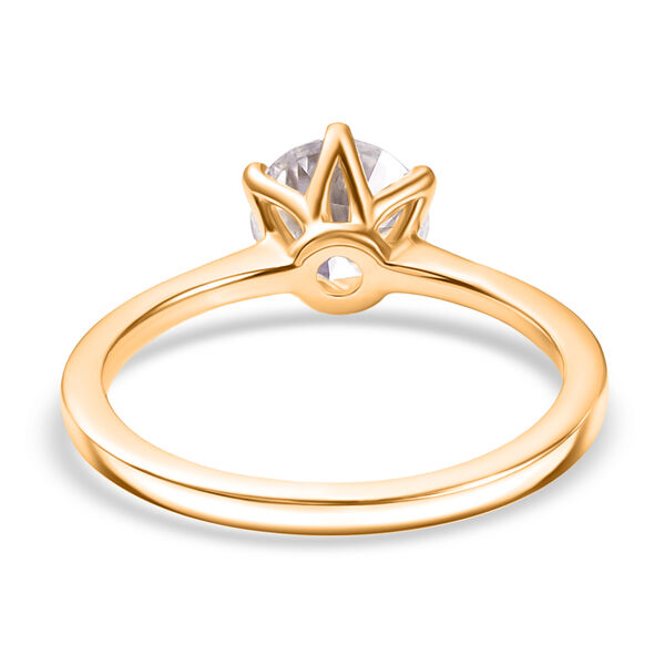 D’Joy Moissanit Ring, 925 Silber 750 Gelbgold Vermeil - 1,26 ct. image number 6