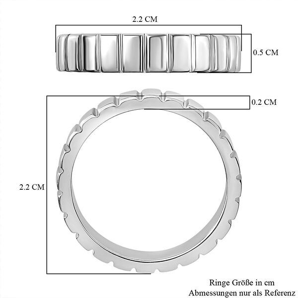 925 Silber rhodiniertRing (Größe 18.00) ca. 4,95g image number 7