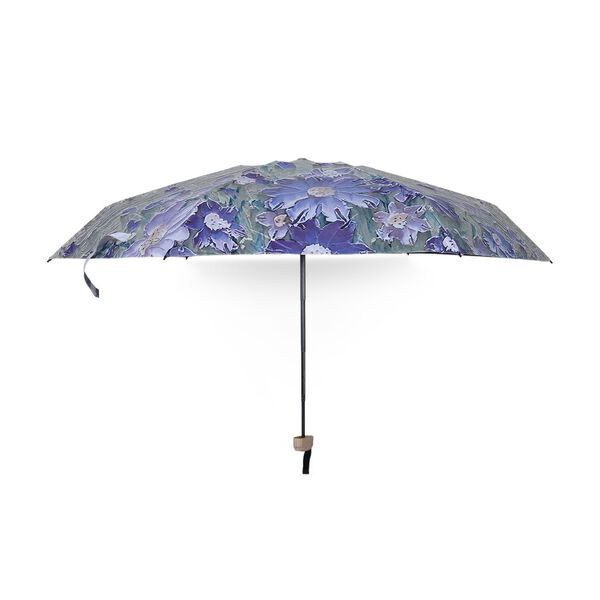 Sturmfester Poket-Regenschirm mit floralem print, leichtgewicht 261gr, mit UV-Schutz  91cm, Glasfaser rahmen, Blumenwiese image number 2