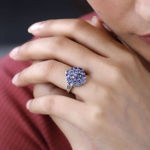 Tansanit Cluster Ring - 2,37 ct. image number 3