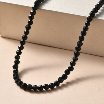 D'Joy schwarze Spinell 45+5cm Halskette - 30 ct.