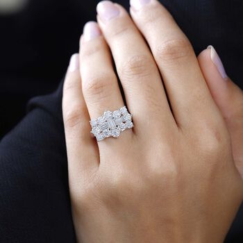 Moissanit Boot Ring - 2,15 ct.