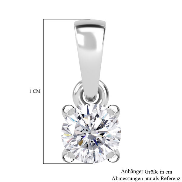 Moissanit Anh&auml;nger, 925 Silber rhodiniert - 0,22 ct. image number 6