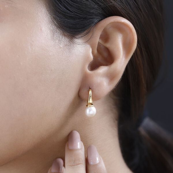 S&uuml;&szlig;wasserperle Ohrringe - 7,57 ct. image number 3