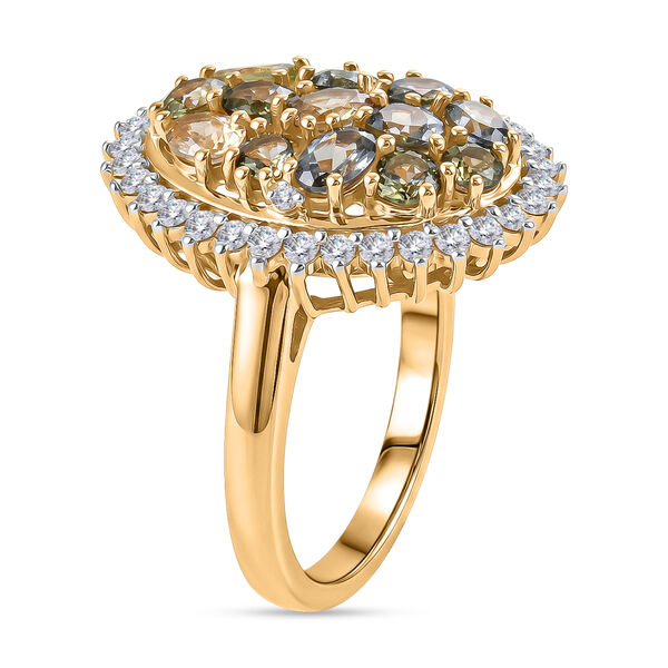 D'Joy gr&uuml;ner Tansanit und Zirkon Ring - 2,83 ct. image number 5