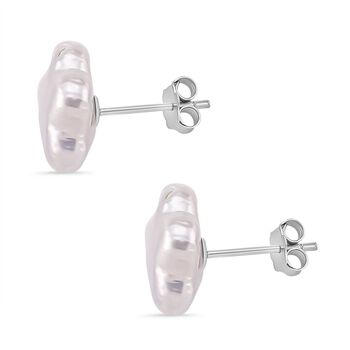 Keshi Perle florale Ohrstecker