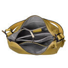 Handtasche aus 100% echtem Leder mit abnehmbarem Riemen, Gelb  image number 5