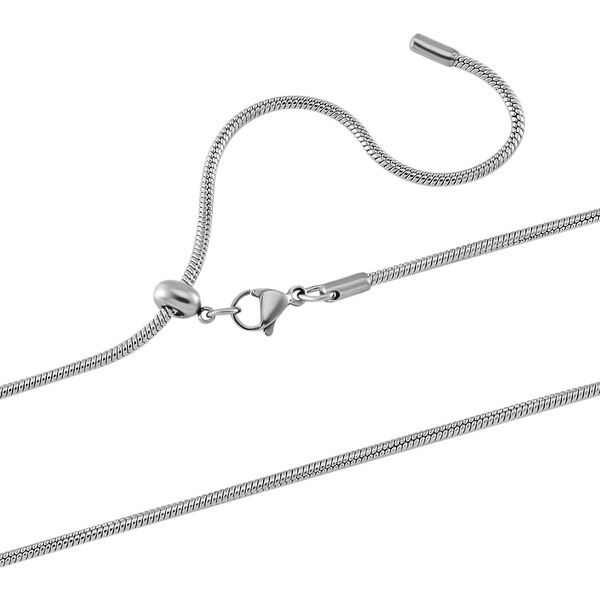 Blauer Anhänger im Murano-Stil mit Kette, 60-71cm image number 4