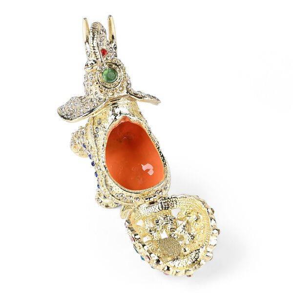 Dekorative Aufbewahrungsbox in Elefanten-Form, Blau image number 5