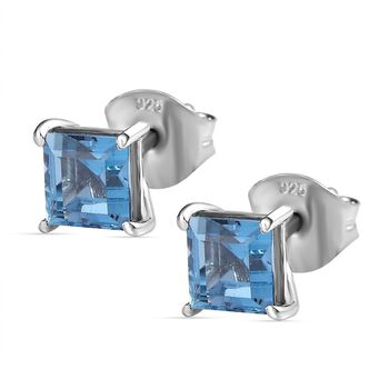 Small Nugget London Blautopas Ohrstecker