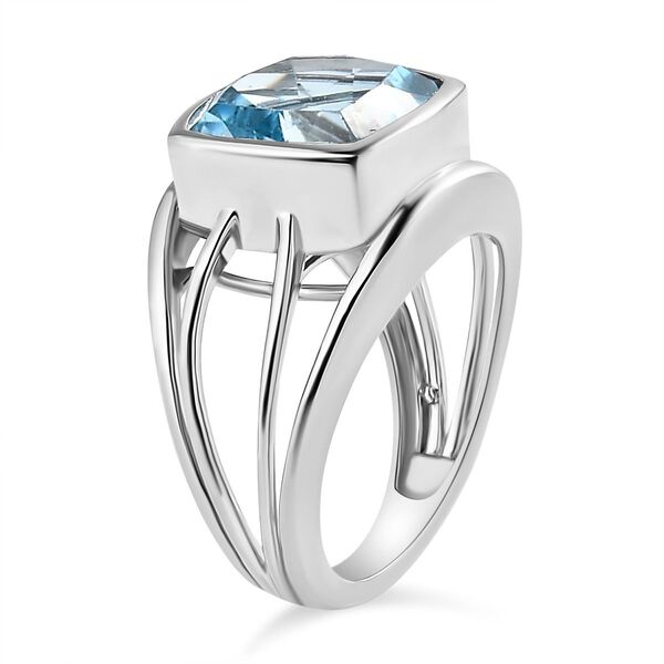 Himmelblauer Topas-Ring - 6,29 ct. image number 5