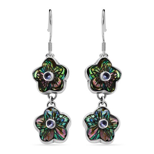 Sajen Silver- Afrikanische Amethyst und Abalone-Muschel-Ohrringe - 0,44 ct. image number 0
