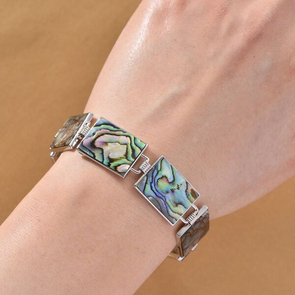 Abalone Muschel Armband ca. 19 cm mit 2.5 cm extender, Reine Legierung image number 2