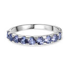 Tansanit Ring 925 Silber rhodiniert (Größe 20.00) ca. 1,05 ct